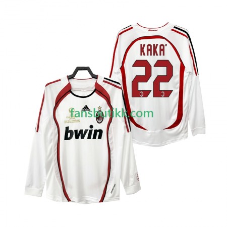 Fotballdrakt AC Milan KAKA 22 2006 2007 Retro Bortetrøye Langermet